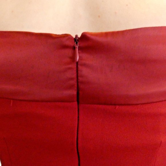 Milla Prom Dress Size 6 Red Gown Long Train Formal Sexy Pretty Woman Gorgeous - Picture 8 of 16